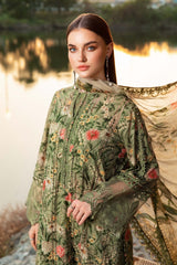 MPT-2508-B | 3Pc Unstitched Suit Printed Lawn Spring Summer 25 M Print By Maria B