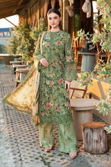 MPT-2508-B | 3Pc Unstitched Suit Printed Lawn Spring Summer 25 M Print By Maria B