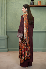 3-PC Unsttiched Embroidered Printed Lawn Serene By Johra | JS-663
