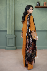 3-PC Unsttiched Embroidered Printed Lawn Serene By Johra | JS-664