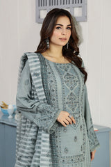 KR-110 | 3Pc Unstitched Suit Winter (Apana) Noor-E-Fajar By Raeesa Premium