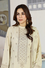 KR-113 | 3Pc Unstitched Suit Winter (Apana) Noor-E-Fajar By Raeesa Premium