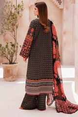 CP4-58 | 3Pc Unstitched Suit Printed Lawn Black Edition Vol-07 C-Prints By Charizma