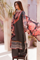 CP4-58 | 3Pc Unstitched Suit Printed Lawn Black Edition Vol-07 C-Prints By Charizma