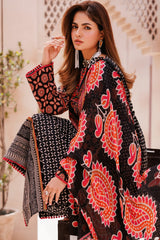 CP4-58 | 3Pc Unstitched Suit Printed Lawn Black Edition Vol-07 C-Prints By Charizma