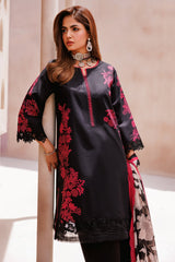 CP4-59 | 3Pc Unstitched Suit Printed Lawn Black Edition Vol-07 C-Prints By Charizma