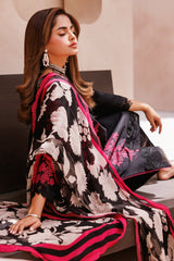 CP4-59 | 3Pc Unstitched Suit Printed Lawn Black Edition Vol-07 C-Prints By Charizma