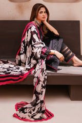 CP4-59 | 3Pc Unstitched Suit Printed Lawn Black Edition Vol-07 C-Prints By Charizma