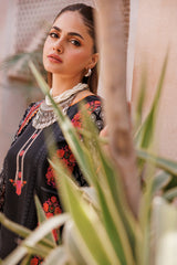 CP4-61 | 3Pc Unstitched Suit Printed Lawn Black Edition Vol-07 C-Prints By Charizma