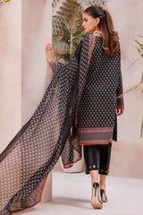 CP4-61 | 3Pc Unstitched Suit Printed Lawn Black Edition Vol-07 C-Prints By Charizma
