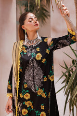 CP4-62 | 3Pc Unstitched Suit Printed Lawn Black Edition Vol-07 C-Prints By Charizma