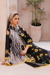 CP4-62 | 3Pc Unstitched Suit Printed Lawn Black Edition Vol-07 C-Prints By Charizma