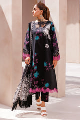 CP4-63 | 3Pc Unstitched Suit Printed Lawn Black Edition Vol-07 C-Prints By Charizma