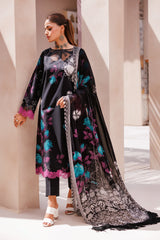 CP4-63 | 3Pc Unstitched Suit Printed Lawn Black Edition Vol-07 C-Prints By Charizma