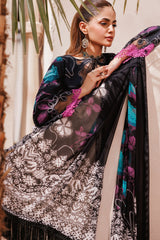 CP4-63 | 3Pc Unstitched Suit Printed Lawn Black Edition Vol-07 C-Prints By Charizma