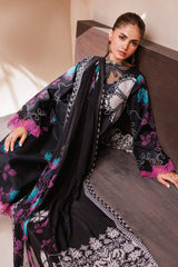 CP4-63 | 3Pc Unstitched Suit Printed Lawn Black Edition Vol-07 C-Prints By Charizma