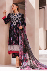 CP4-64 | 3Pc Unstitched Suit Printed Lawn Black Edition Vol-07 C-Prints By Charizma