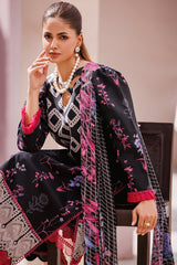 CP4-64 | 3Pc Unstitched Suit Printed Lawn Black Edition Vol-07 C-Prints By Charizma