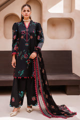 CP4-65 | 3Pc Unstitched Suit Printed Lawn Black Edition Vol-07 C-Prints By Charizma