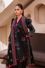 CP4-65 | 3Pc Unstitched Suit Printed Lawn Black Edition Vol-07 C-Prints By Charizma