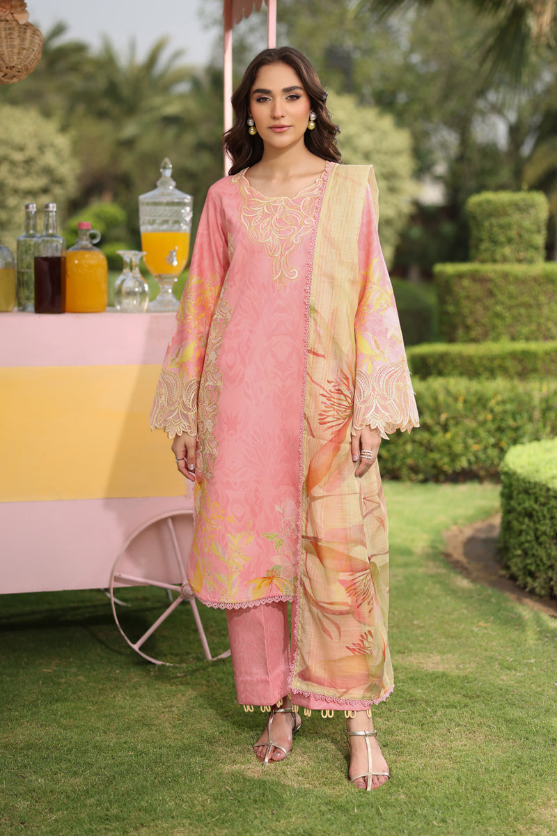 3-PC Unstitched Embroidered Lawn Lifestyle By Rang Rasiya | Vaneeza