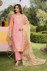 3-PC Unstitched Embroidered Lawn Lifestyle By Rang Rasiya | Vaneeza
