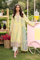 3-PC Unstitched Embroidered Lawn Lifestyle By Rang Rasiya | Reena