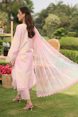 3-PC Unstitched Embroidered Lawn Lifestyle By Rang Rasiya | Jade