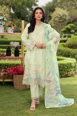 3-PC Unstitched Embroidered Lawn Lifestyle By Rang Rasiya | Reeha