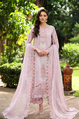3-PC Unstitched Embroidered Lawn Kimora By Raeesa Premium | HL-38