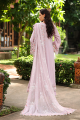 3-PC Unstitched Embroidered Lawn Kimora By Raeesa Premium | HL-38