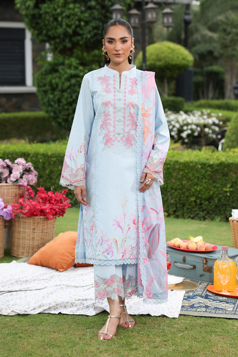 3-PC Unstitched Embroidered Lawn Lifestyle By Rang Rasiya | Lara