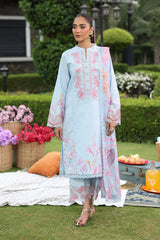 3-PC Unstitched Embroidered Lawn Lifestyle By Rang Rasiya | Lara