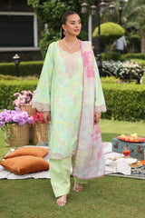 3-PC Unstitched Embroidered Lawn Lifestyle By Rang Rasiya | Zubiya