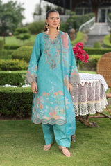 3-PC Unstitched Embroidered Lawn Lifestyle By Rang Rasiya | Waliya