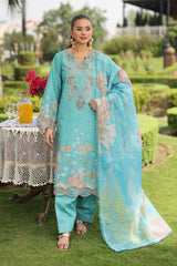 3-PC Unstitched Embroidered Lawn Lifestyle By Rang Rasiya | Waliya
