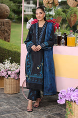 3-PC Unstitched Embroidered Lawn Lifestyle By Rang Rasiya | Ushna