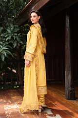 3-PC Unstitched Embroidered Lawn Kimora By Raeesa Premium | HL-31