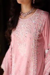 3-PC Unstitched Embroidered Lawn Kimora By Raeesa Premium | HL-34