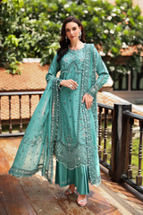 3-PC Unstitched Embroidered Lawn Kimora By Raeesa Premium | HL-35