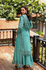 3-PC Unstitched Embroidered Lawn Kimora By Raeesa Premium | HL-35