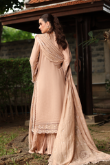 3-PC Unstitched Embroidered Lawn Kimora By Raeesa Premium | HL-36