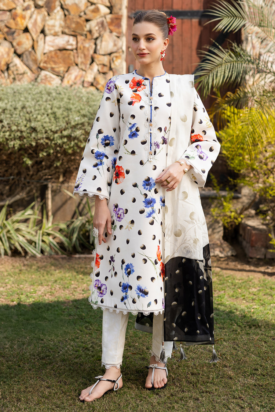 Unstitched 3-PC Digital Printed Lawn Sheen Prints By Alizeh | AF-PL-6037-Loco