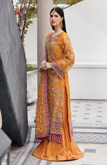 RUHAB | 3Pc Unstitched Suit Festive Embroidered Nawabzadi By Emaan Adeel