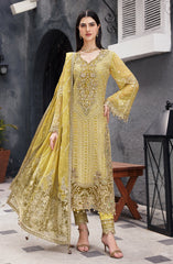 AROOHI | 3Pc Unstitched Suit Festive Embroidered Nawabzadi By Emaan Adeel