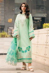 CSM5-02 | 3PC Unstitched Suit Embroidered Voile Swiss Miss By Charizma