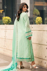CSM5-02 | 3PC Unstitched Suit Embroidered Voile Swiss Miss By Charizma