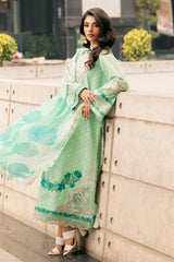 CSM5-02 | 3PC Unstitched Suit Embroidered Voile Swiss Miss By Charizma