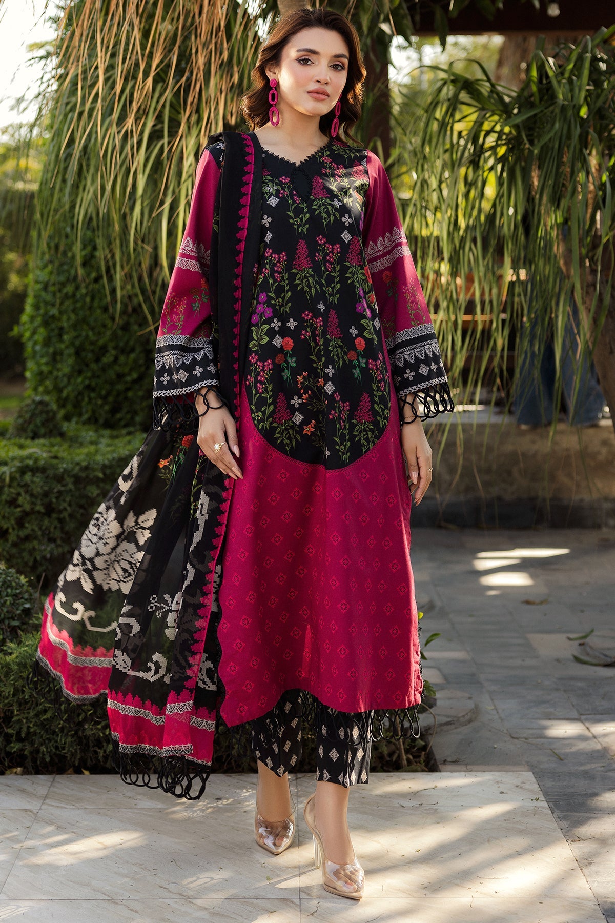 CP5-07 | 3Pc Unstitched Suit Printed Lawn Collection Vol-01 C-Print By Charizma
