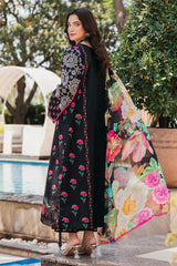 CP4-41 | 3-PC Unstitched Printed Lawn Shirt with Chiffon Dupatta and Trouse C Print By Charizma